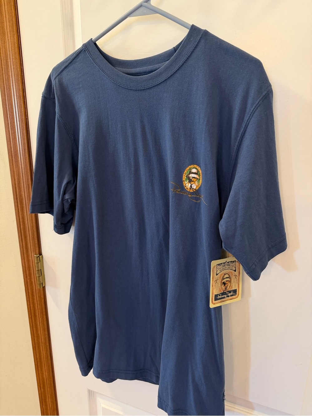 Panama Jack Navy Short Sleeve Tee with Gold Graphic - Picture 3 of 8